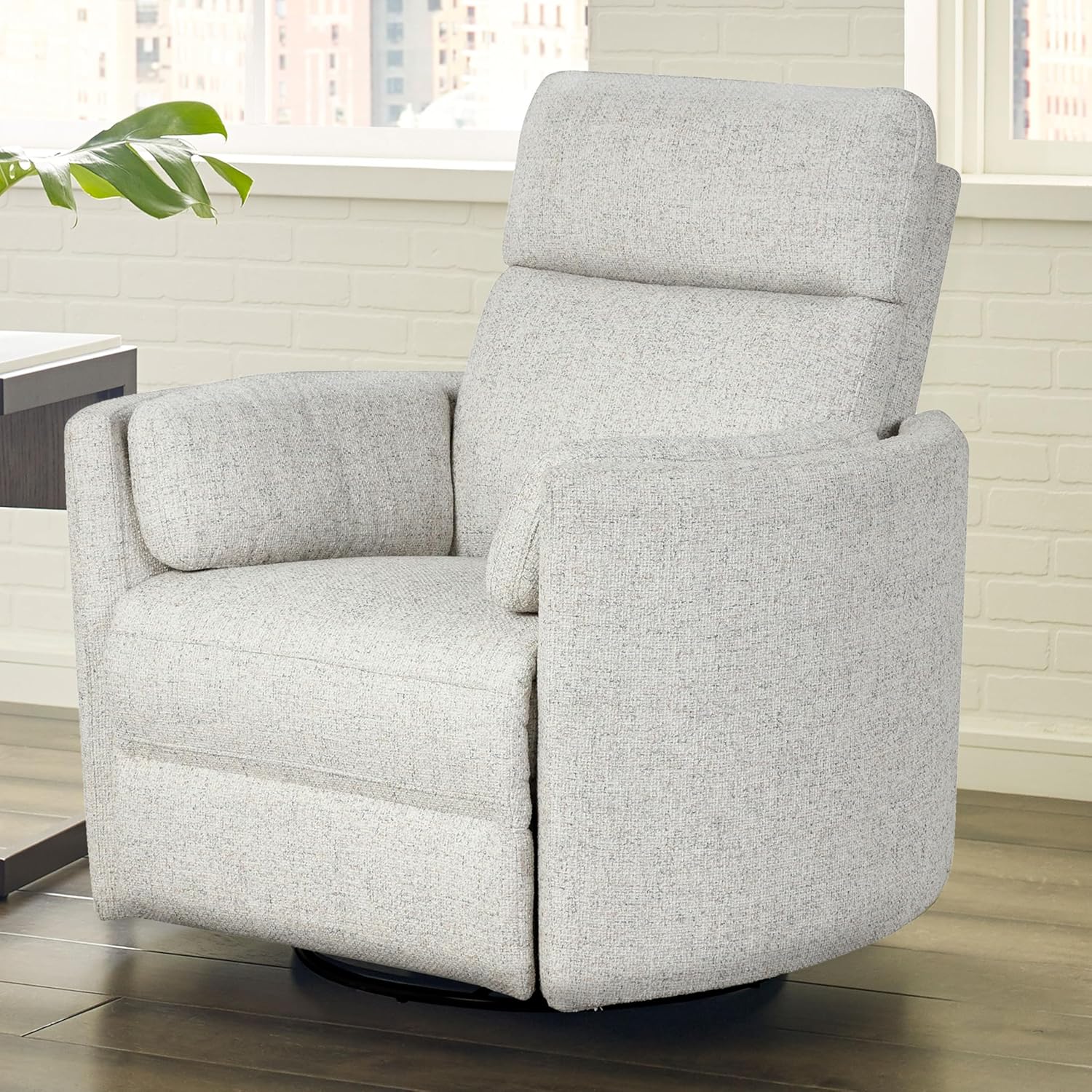Parker Living Radius - Natural Beauty Quartz Power Swivel Glider Recliner for Adults with USB and Type-C Ports, Single Sofa Chair for Living Room
