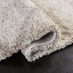 SAFAVIEH Hudson Shag Collection Area Rug - 6' x 9', Multi Ivory & Beige, Modern Trellis Design, Non-Shedding & Easy Care, 2-inch Thick Ideal for High Traffic Areas in Living Room, Bedroom (SGH281H)