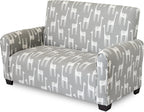 Customized Toddler Upholstered Sofa with Ottoman and Pillows