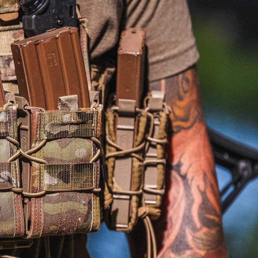 High Speed Gear - Double Decker Taco MOLLE Mag Pouch, Police Gear & Military Gear, Tactical Magazine Pouch for Professionals