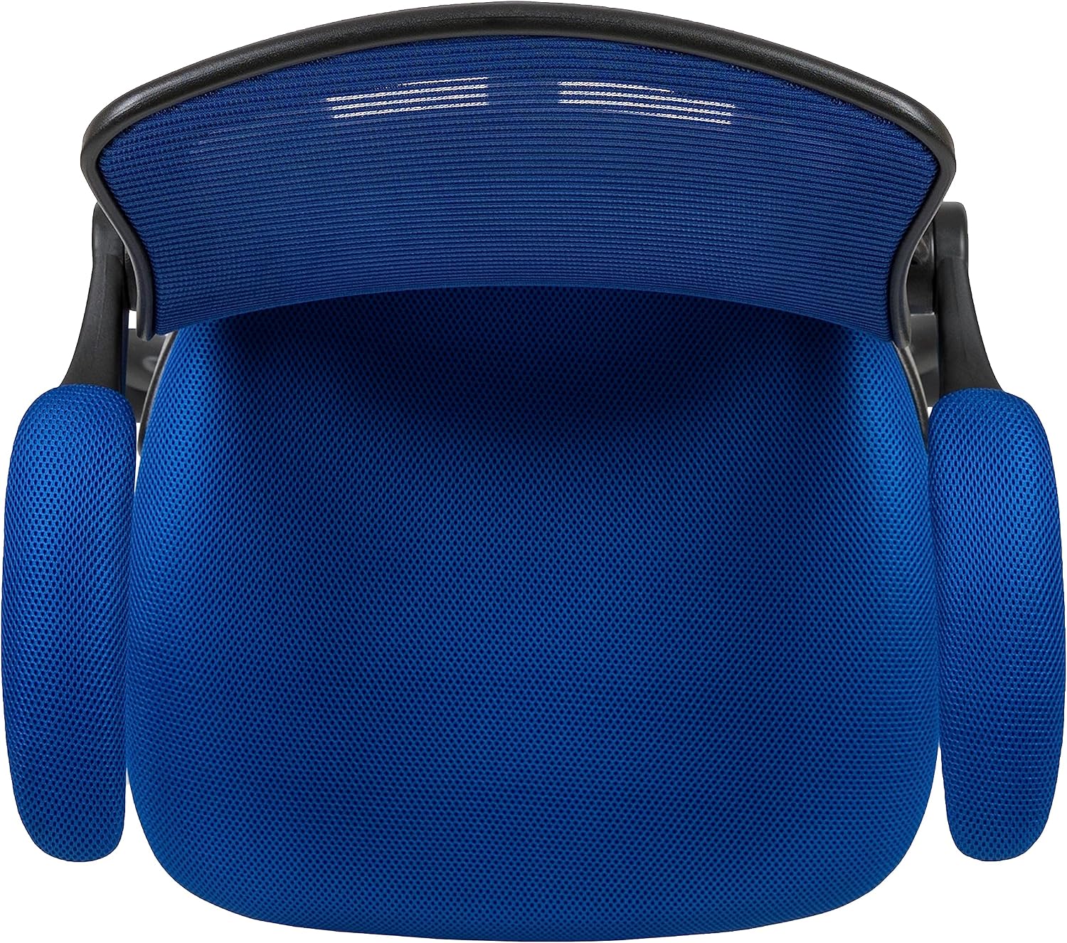 Flash Furniture Kale Mid-Back Blue Mesh Ergonomic Drafting Chair | Adjustable Foot Ring, Flip-Up Arms