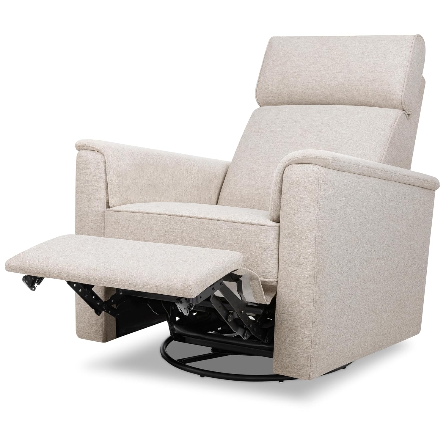 Namesake Willa Plus Power Recliner Glider, Performance Beach Eco-Weave | GREENGUARD Certified Recliner w/ 270° Swivel - Built-in USB Charging Port w/ Adjustable Headrest - Water & Stain Resistant