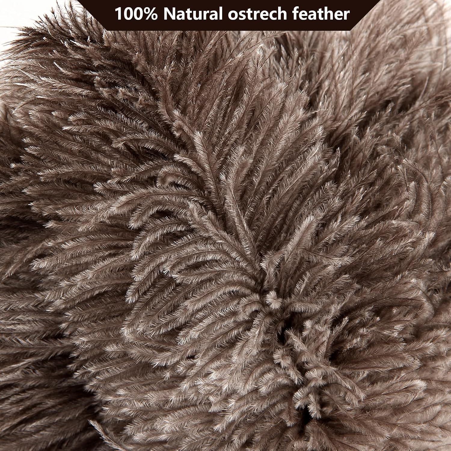 2pcs Ostrich Feather Dusters Natural Feathers Duster with Wooden Handle Natural Ostrich Feathers for Home Cleaning and Office Finishing Duster(2pcs，Length14”