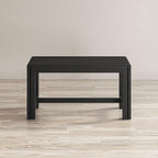 Jofran Global Archive Bradford Extendable Solid Mango Wood Bench, Mid-Century Accent Bench for Living Room Entryway, Grey