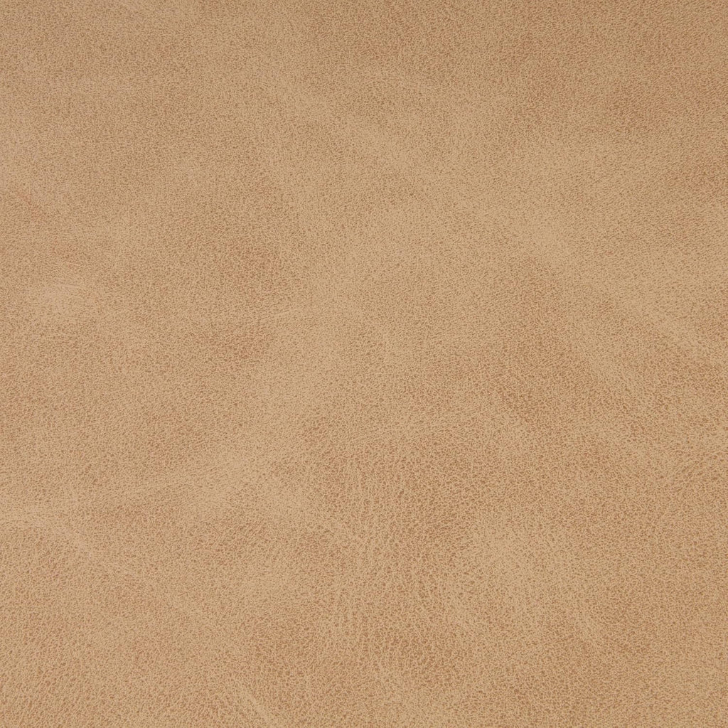 HomePop 24" Large Leatherette Storage Ottoman - Sand Faux Leather