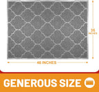 Cosyearn Door Mat, Front Door Mat, 46x35, Welcome Mats for Entryway,Garage,High Traffic Areas, Jumbo Size, Doormat Entrance, Waterproof Mat, Easy Clean, Outdoor Indoor Floor Mat,Non Slip (Grey)