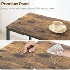 YATINEY 78.7" Long Bar Table, Counter Bar Height Table, High Top Table, Rectangular Hightop Bar Pub, for Kitchen, Living Room, Entryway, Rustic Brown and Black BT20BR