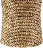 Deco 79 Seagrass Handmade Decorative Vase Tall Wrapped Centerpiece Vase, Vase for Home Decoration 11" x 11" x 24", Brown