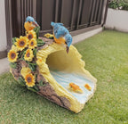 Bird Sculpture Gutter Diverter Rain,Deco Gutter Extension Downspout, Eco-Friendly Resin Statue Gutter Extender Diverter,Splash Block, Perfect Rain Gutter Downspout Extension for 3"x4" Downspouts