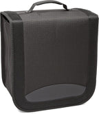Amazon Basics Polyester CD/DVD Portable Storage Binder with Handle, 400-Capacity, Black