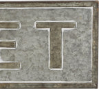 Deco 79 22666 Wall Sign, Black/Gray/White