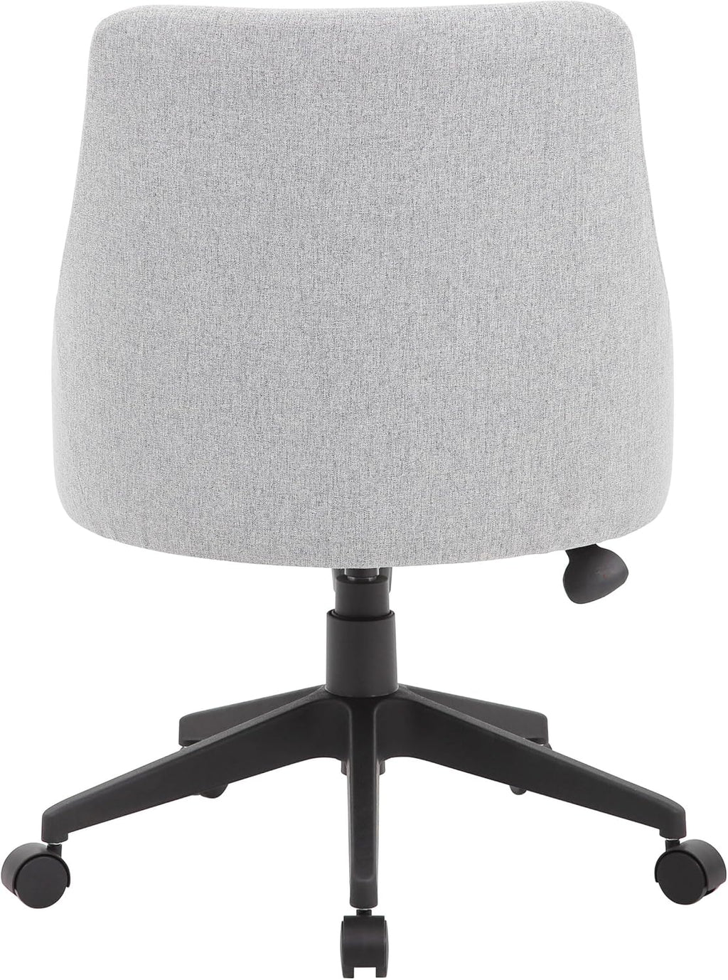 Boss Office Products Boyle Poly-Linen Guest Chair with Casters in Grey