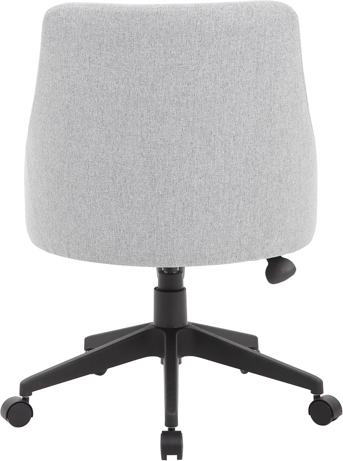 Boss Office Products Boyle Poly-Linen Guest Chair with Casters in Grey