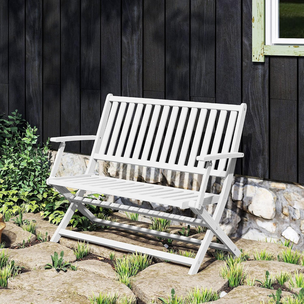 Acacia Wood Outdoor Garden Bench