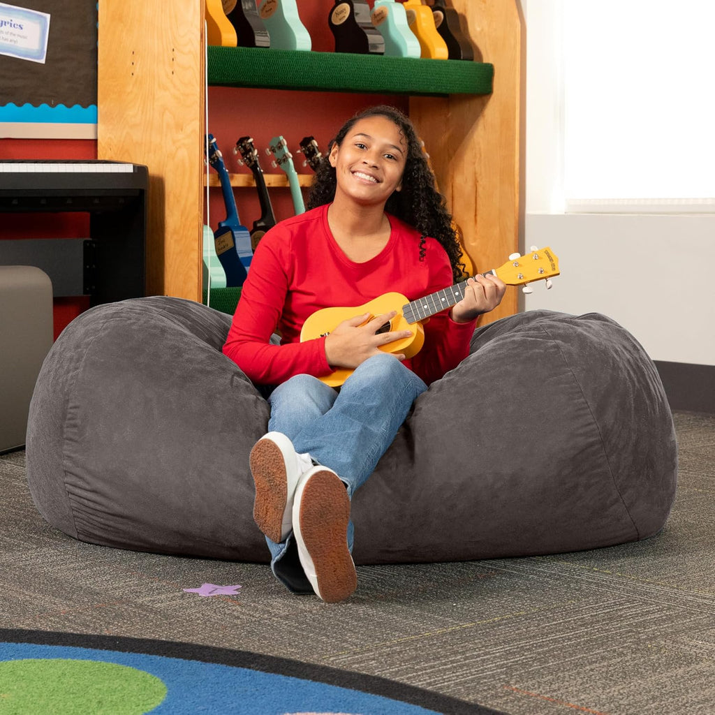 Jaxx Sofa Saxx 4-Foot Bean Bag Lounger, Charcoal