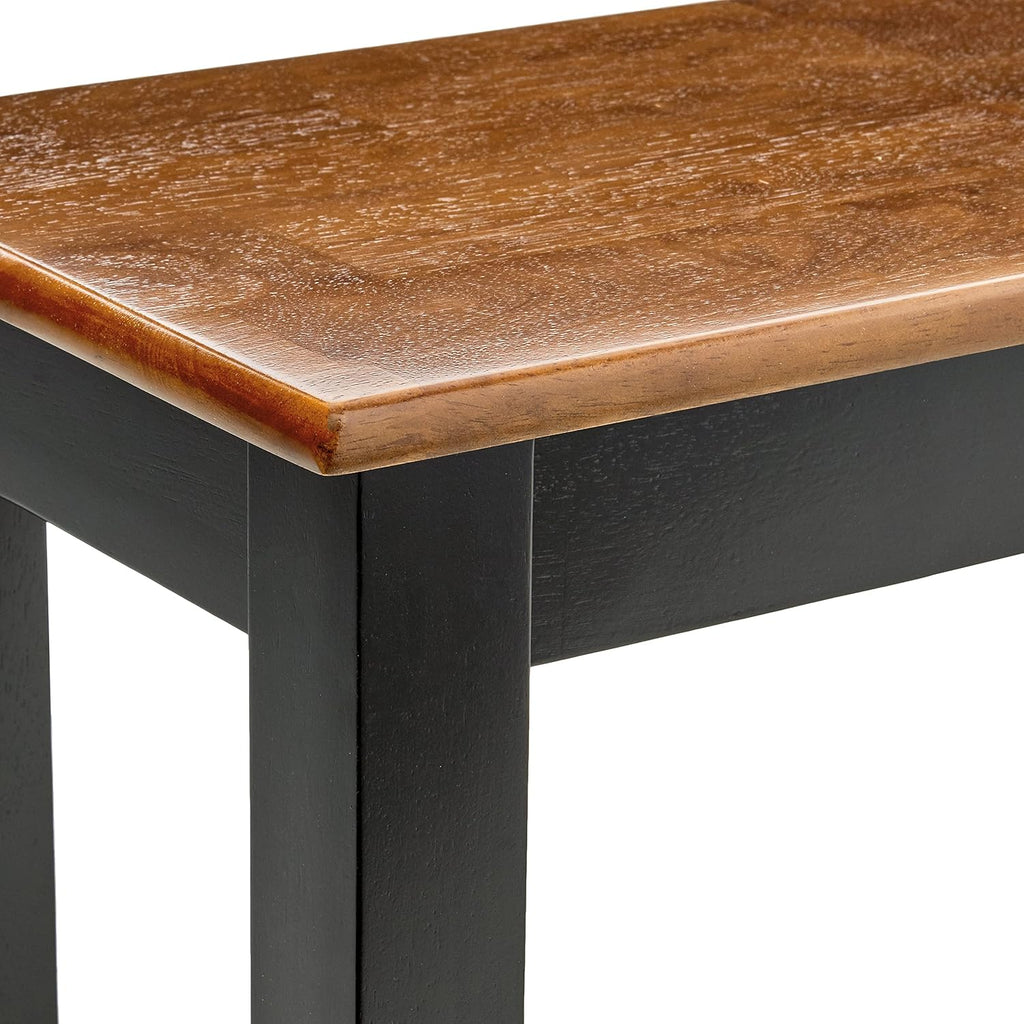 Boraam Bloomington Bench, Black/Cherry