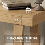 43.5" Narrow Console Table, 500LB 2-Tier Wood Grain Entryway Table, 15-Min Easy Assembly for Hallway, Foyer, Small Apartment & Bedroom, Oak