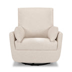 Davinci Juno Swivel Glider, GREENGUARD Gold Certified, Beach | FSC & CertiPUR-US Certified Glider w/ 360° Swivel & Metal Base - Spacious Seating for Extra Comfort - Fully Assembled