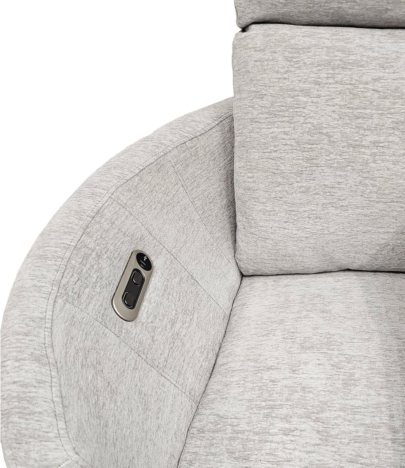 Parker Living Radius - Natural Beauty Quartz Power Swivel Glider Recliner for Adults with USB and Type-C Ports, Single Sofa Chair for Living Room