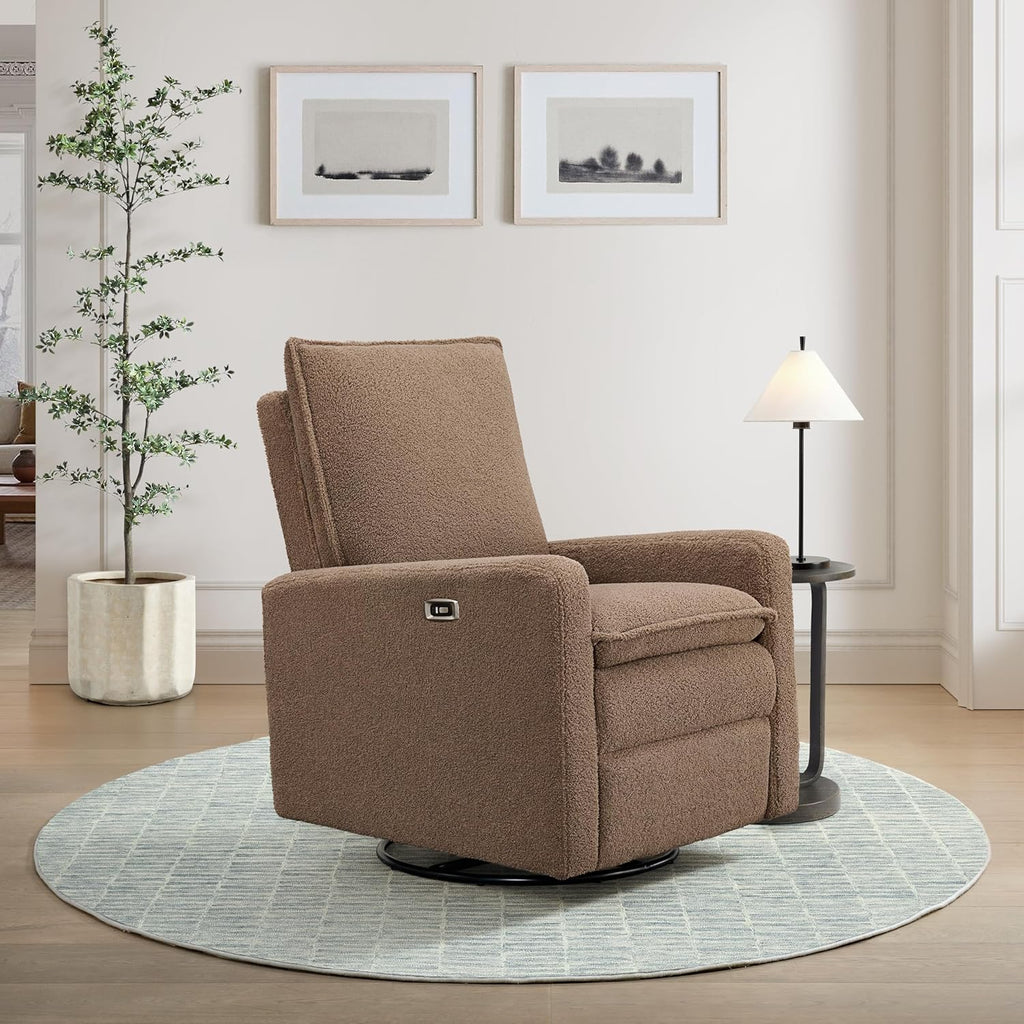 Oxford Baby Uptown Power Recliner/Glider, Teddy Brown