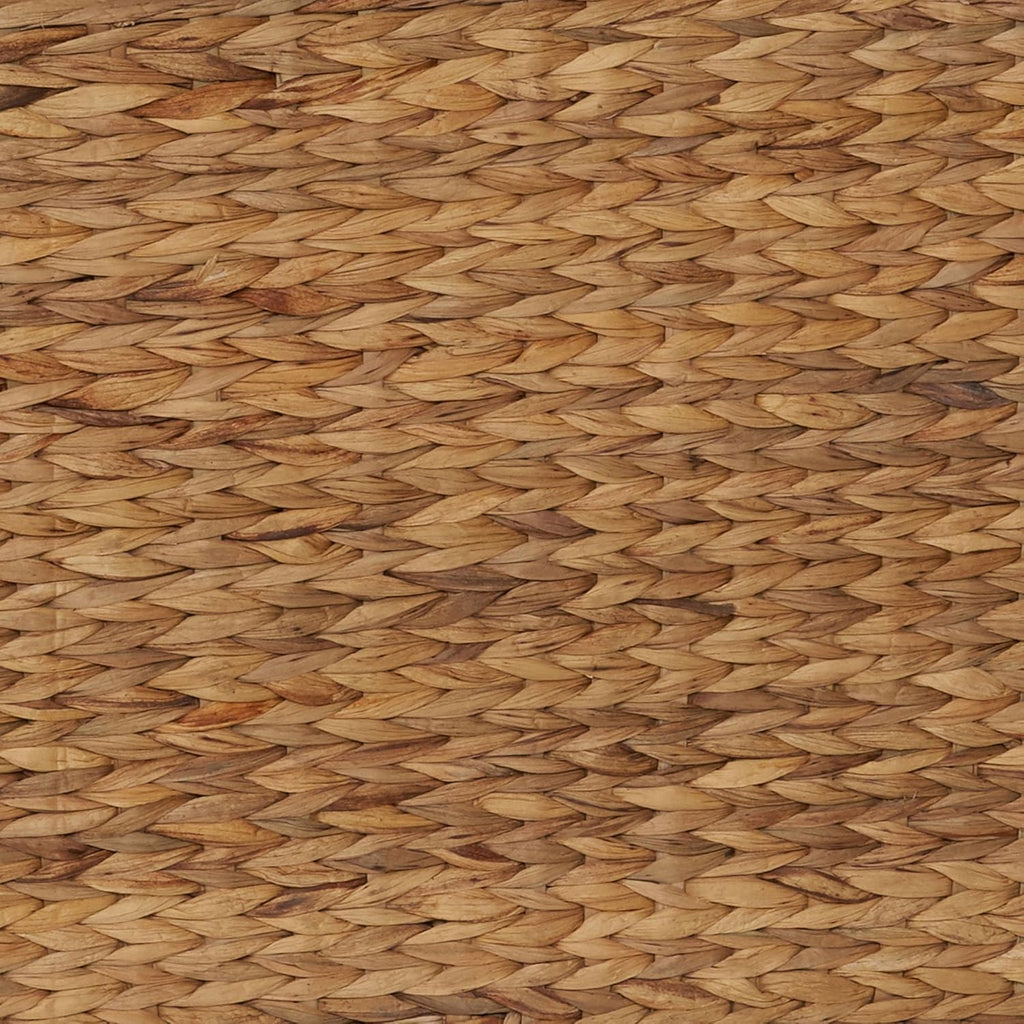 Household Essentials Large Curved Wicker Storage Chest with Liner | Water Hyacinth, Natural