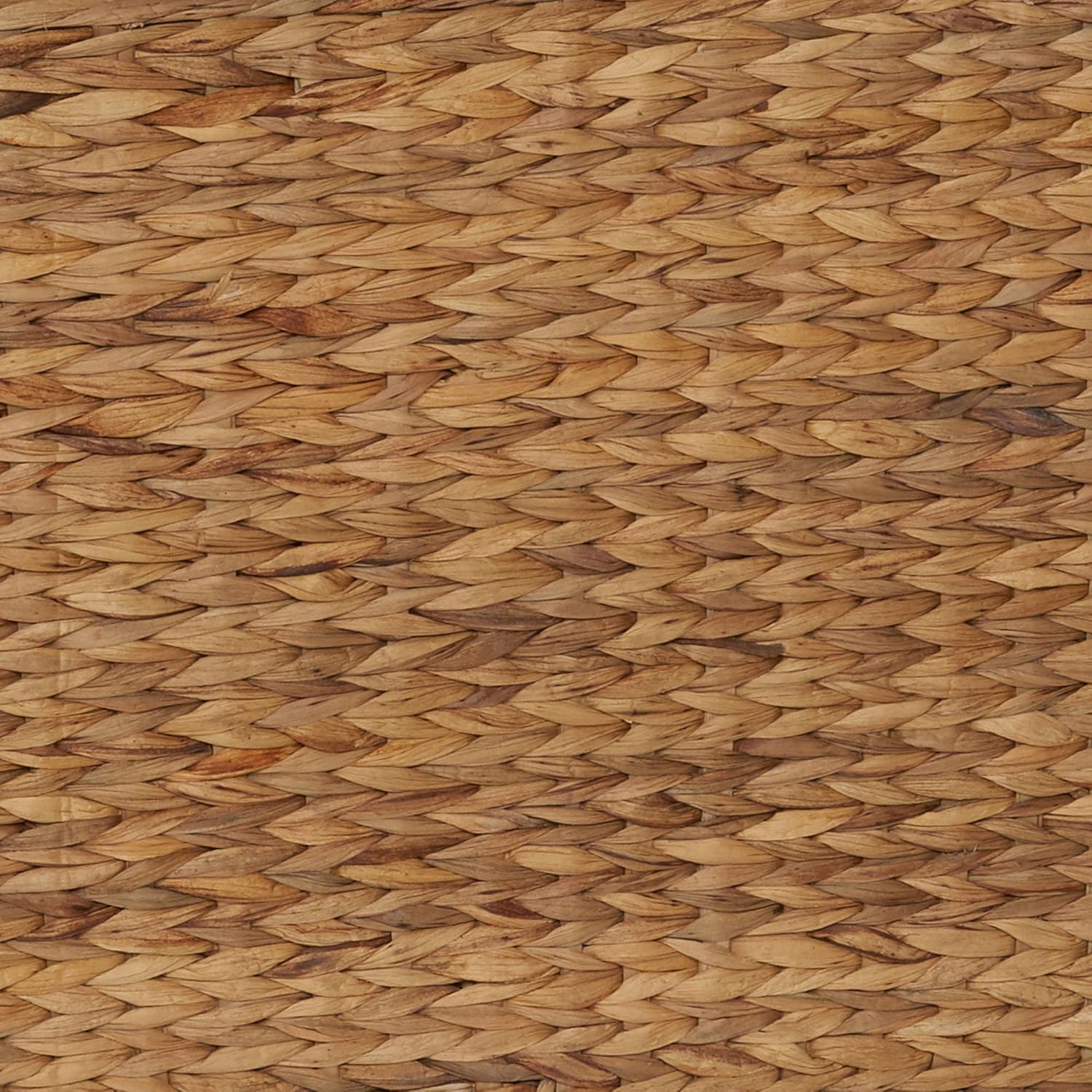 Household Essentials Large Curved Wicker Storage Chest with Liner | Water Hyacinth, Natural