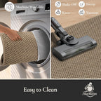 Dirt Trapper Door Mat 24"x 36", Non Slip Washable Doormat, Stain Resist and Absorbent Welcome Mat, Dog Door Mats,Low Profile Entrance Floor Mats for Front Back Door,Beige