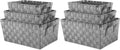Whitmor Woven Strap Storage Baskets S/3-Gray (Pack of 2)