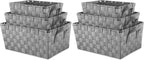 Whitmor Woven Strap Storage Baskets S/3-Gray (Pack of 2)