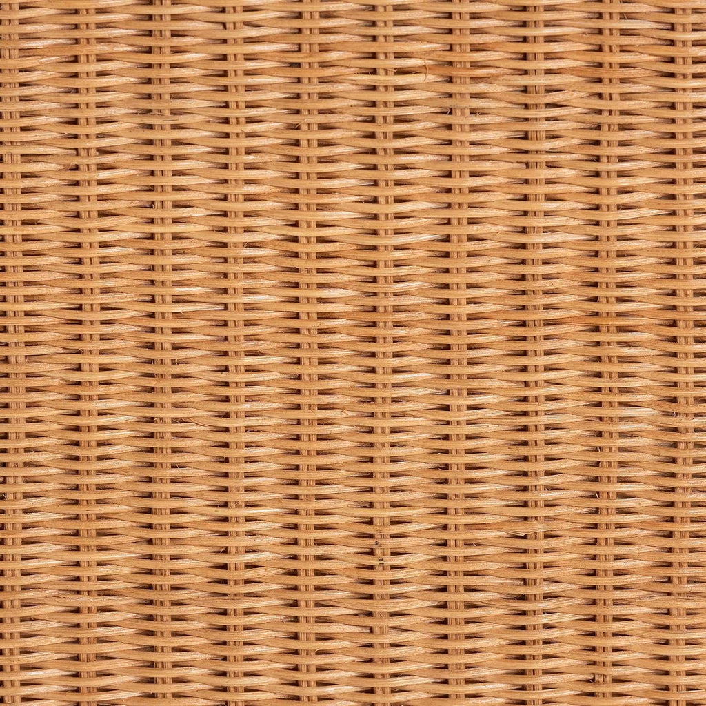 Bali & pari Pembroke Penguin End Table - Handwoven Rattan Sculptural Accent Side Table with Platform Base
