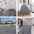 2' x 6' Runner Rugs with Rubber Backing, Outdoor Indoor Utility Non Slip Carpet Rug Runner for Hallway, Custom Size Area Rugs Mat for Entryway Balcony Patio Kitchen Garage Stair Laundry