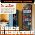 PAULONE 6-Tier Over Door Organizer 71" Tall – Hanging Storage with 2 Sizes of Large Deep Pockets (24.3" W x 8.9" D), 98 lbs Capacity, for Bedroom Closet, Bathroom, Nursery & Kitchen