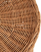 Kate and Laurel Thatch Modern Woven Rattan Round Storage Side Table, 17 x 17 x 21, Natural Rattan, Lift-Top End Table for Use as Hidden Storage Basket, Nursery Toy Storage, or Small Laundry Hamper