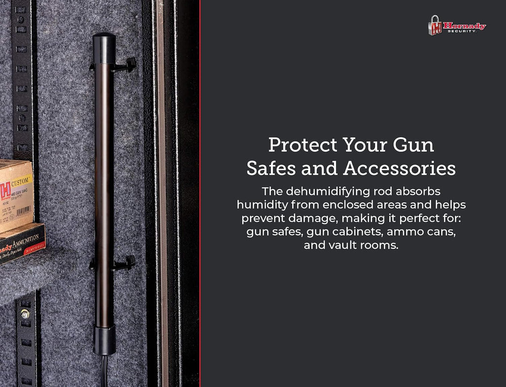 Hornady 95903 Electronic Gun Safe Dehumidifier Rod (12"),Black