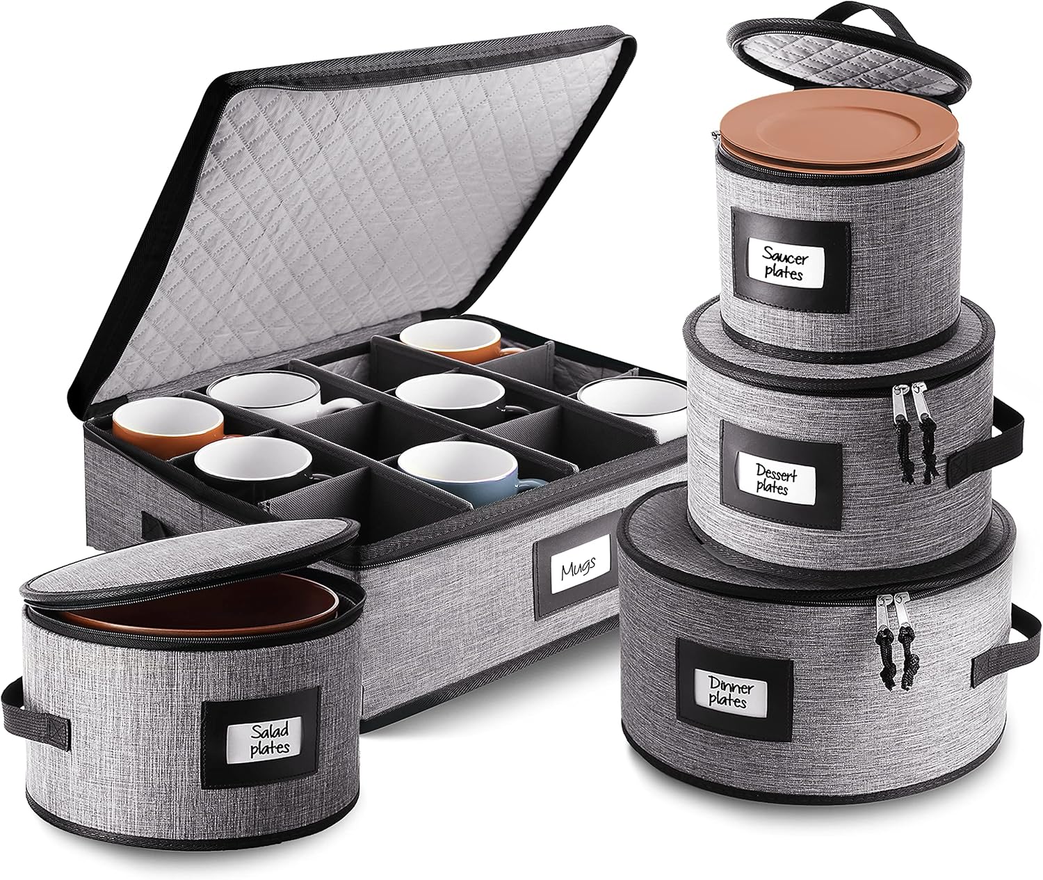 Dinnerware Hard Shell Cover - Set of 5