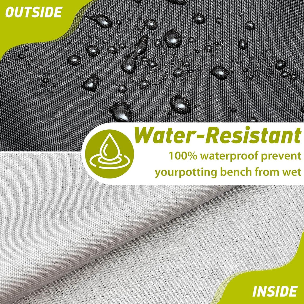 Waterproof Potting Bench Cover for Outdoor Garden Tables, Universal Size for Planting Workbench 600D Oxford Cloth