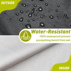 Waterproof Potting Bench Cover for Outdoor Garden Tables, Universal Size for Planting Workbench 600D Oxford Cloth