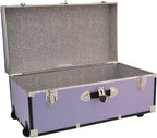 Seward Explorer Trunk with Wheels & Lock, Lilac, 30-Inch