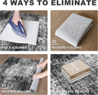 KILOCOCO Modern Abstract Runner Rug 2x6 ft Washable Hallway Runner Rug Non Slip Soft Printed Kitchen Runners for Hallways Entryway Bedside Laundry Room Floor Runners, Black/Grey