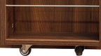 62.8" Tall Freestanding Kitchen Pantry Cabinet Farmhouse Buffet Cupboard Sideboard with Refrigerator-Style Door Storage Doors Walnut for Living Room Dining Room