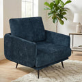 Oversized Accent Chair for Living Room Chairs Reading Arm Chair Comfy Modern Single Sofa Side Chairs with Metal Legs & Soft Cushion for Bedroom, Waiting Room