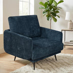 Oversized Accent Chair for Living Room Chairs Reading Arm Chair Comfy Modern Single Sofa Side Chairs with Metal Legs & Soft Cushion for Bedroom, Waiting Room
