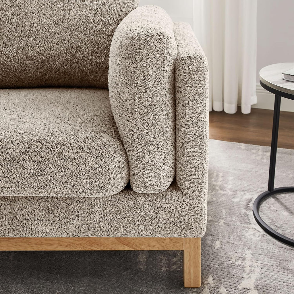 VANOMi 41.34" Oversized Accent Chair Set of 2, Chenille Armchair Living Room Chairs with Solid Wooden Legs Wide Armrest Pads, Reading Chair for Bedrooms, Apartments, Offices（Camel）