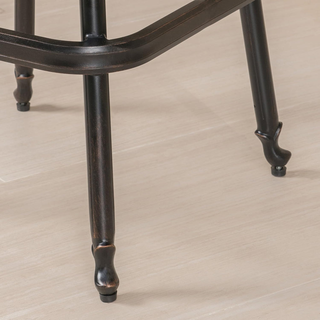 Christopher Knight Home Santa Maria Barstool, Shiny Copper