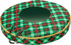 Honey-Can-Do SFT-07751 Plaid 36-Inch Wreath Storage , Red
