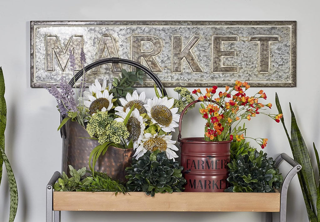 Deco 79 22666 Wall Sign, Black/Gray/White