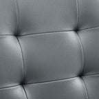 Modway Prim Ribbed Armless Mid Back Swivel Conference Office Chair In Gray