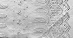 Zen Creative Designs Cotton Eyelet Scalloped Bottom Edge Window Valance Home Décor Bedroom Nursery Kitchen Window (58" Wide x 32" Long, White)
