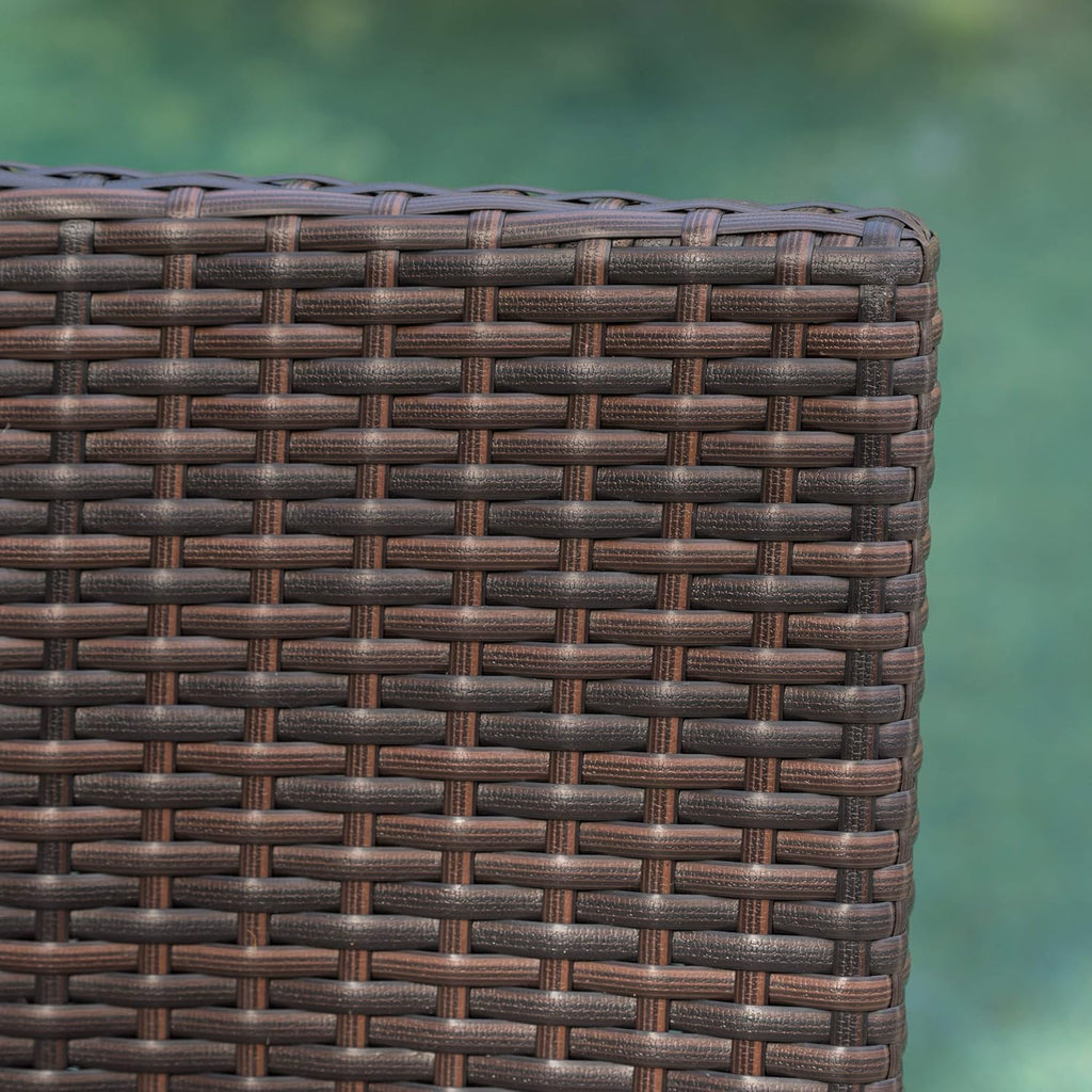 Christopher Knight Home Margarita Outdoor Wicker Barstools, 4-Pcs Set, Multibrown