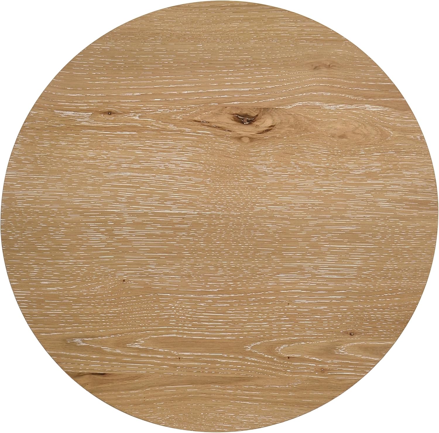 Coaster Home Furnishings - Kessler - Wood - End Table with Circular Surface, Cross Bracing, and Thick Top - Living Room - 23.5-Inch - Light Oak - 735987